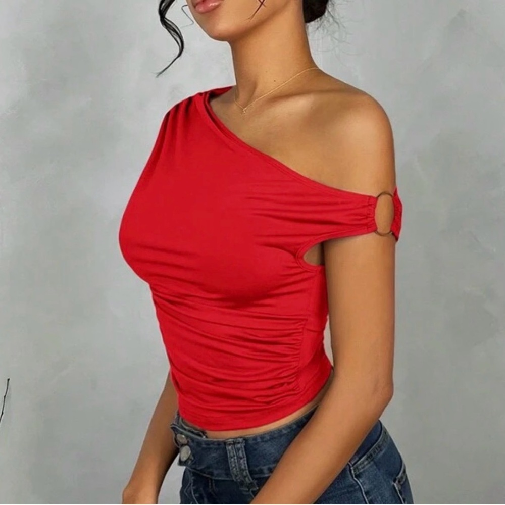 Red Crop Top